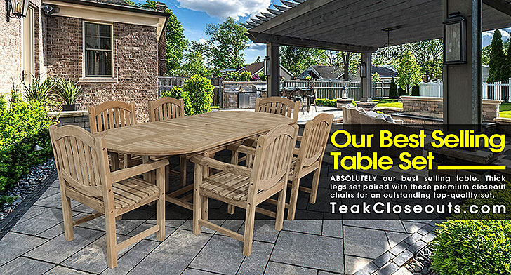 ABSOLUTELY our best selling table - Thick legs set paired with these premium closeout chairs for an outstanding top-quality set.